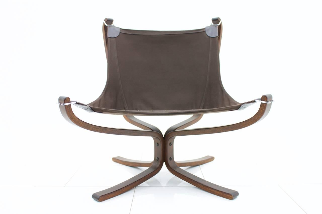 Scandinavian Modern Falcon Lounge Chair by Sigurd Resell, Norway, 1971