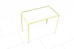 Brass and Mirror Side Table by Münchner Werkstätten, Germany 1960s