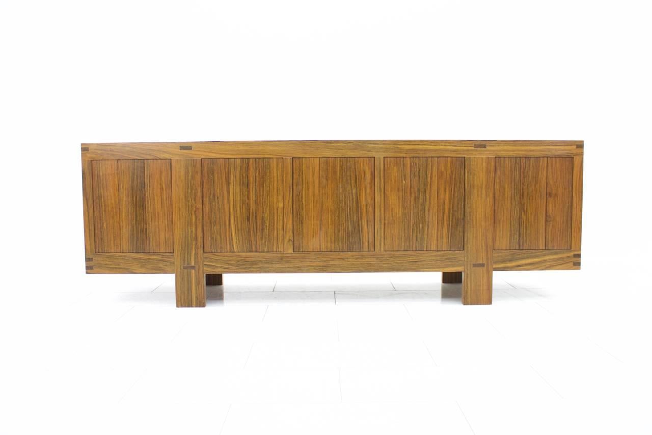 Late 20th Century Fantastic Sideboard in African Amazaque Wood, circa 1960s