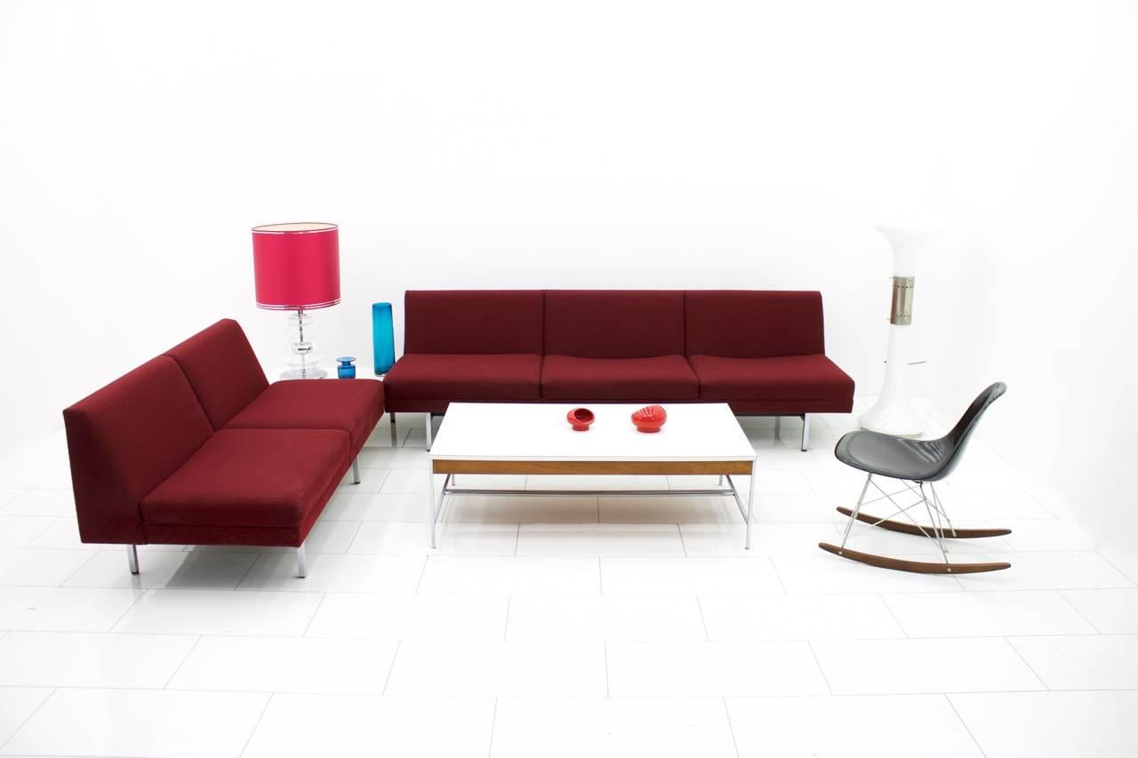 Metal George Nelson Sofa with Table, Herman Miller