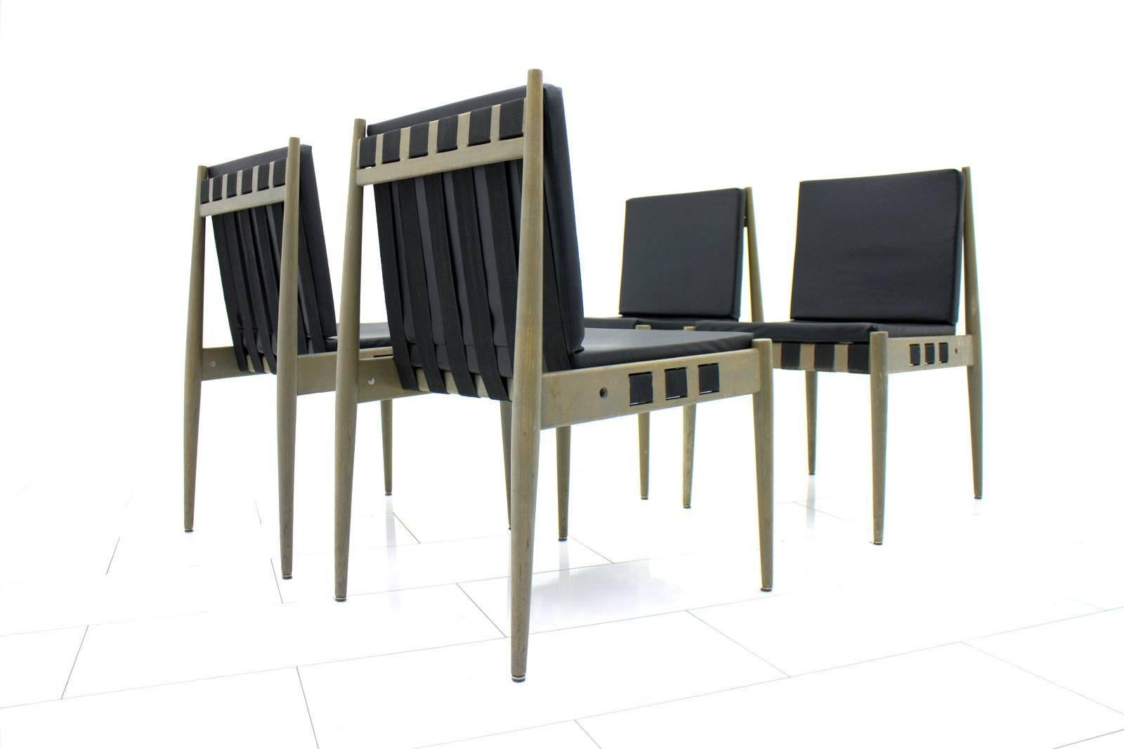 Mid-Century Modern Egon Eiermann Side Chairs Se 121 Germany 1964 - 60 Chairs available For Sale