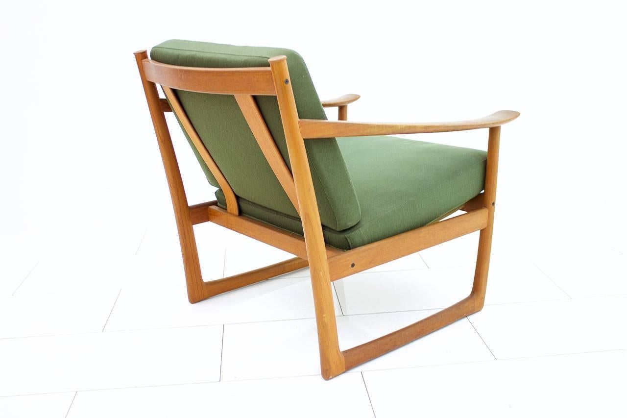 Peter Hvidt & Orla Molgaard Nielsen Teak Lounge Chair, Denmark 1961 In Good Condition For Sale In Frankfurt / Dreieich, DE