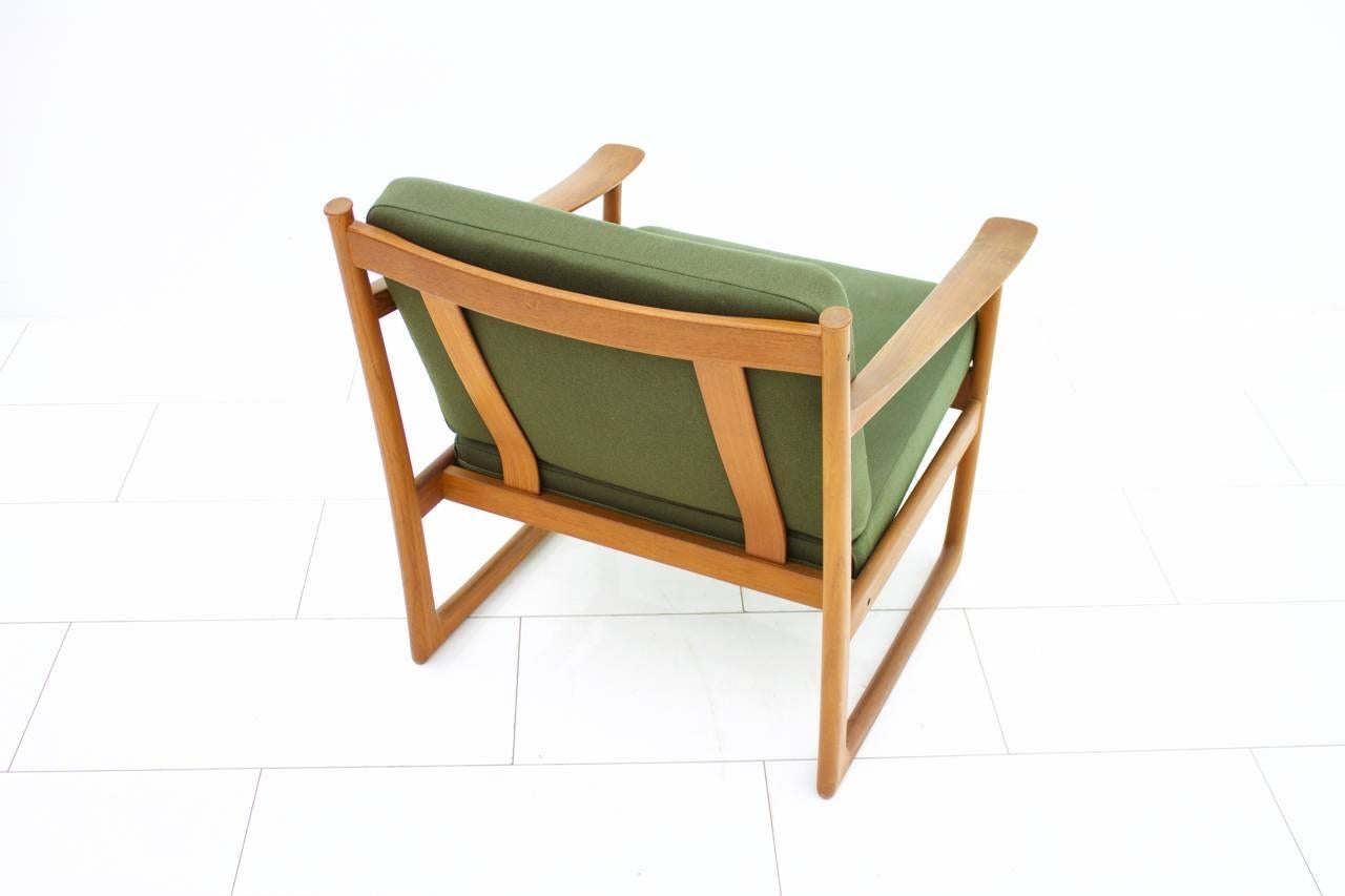 Mid-20th Century Peter Hvidt & Orla Molgaard Nielsen Teak Lounge Chair, Denmark 1961 For Sale