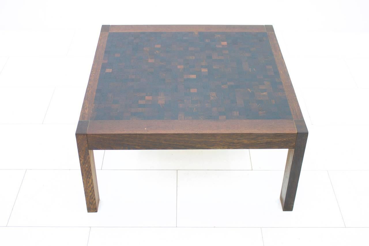 Dieter Waeckerlin Mosaic coffee table in Wenge, Switzerland, 1960s.

Very good condition.

Worldwide shipping.