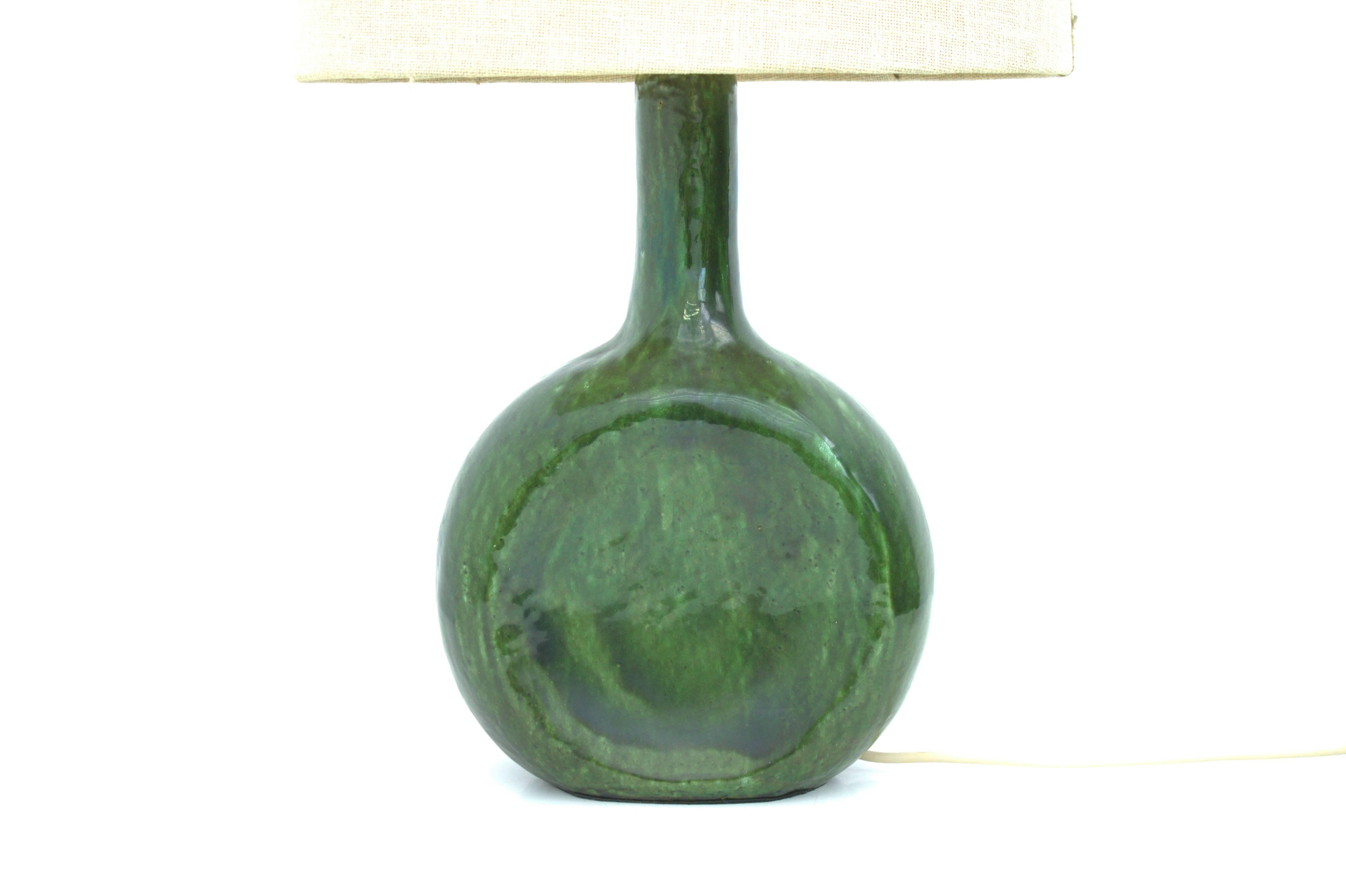 ceramic green lamp
