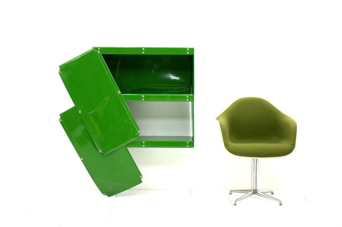 Otto Zapf Green Softline Plastic Shelf, Germany, 1971 In Good Condition In Frankfurt / Dreieich, DE