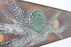 Copper Panel Wall Sculpture Signed with Jung 78, Germany, 1970s