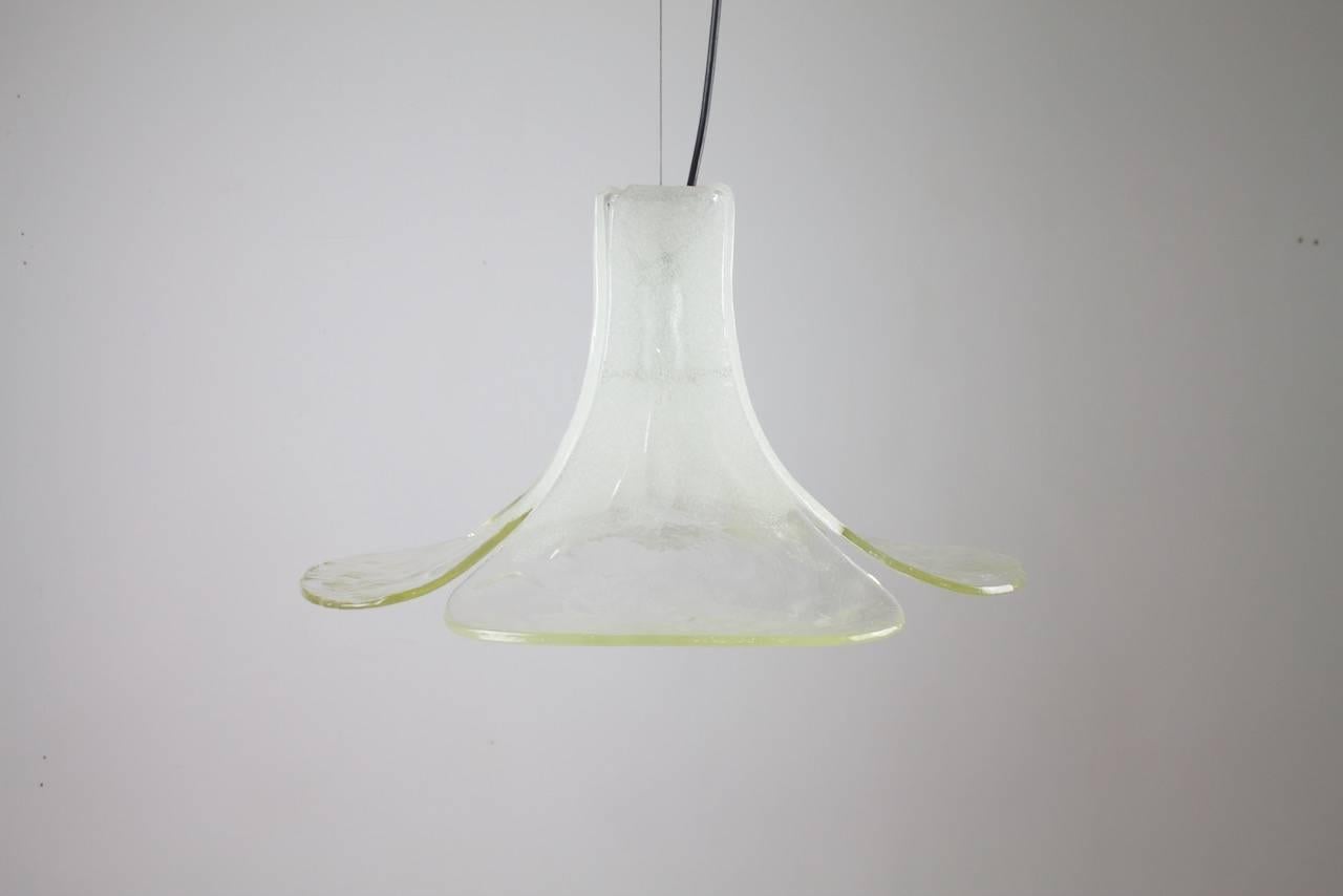 Carlo Nason Clear Glass Pendant by Mazzega, Italy 1960s 3