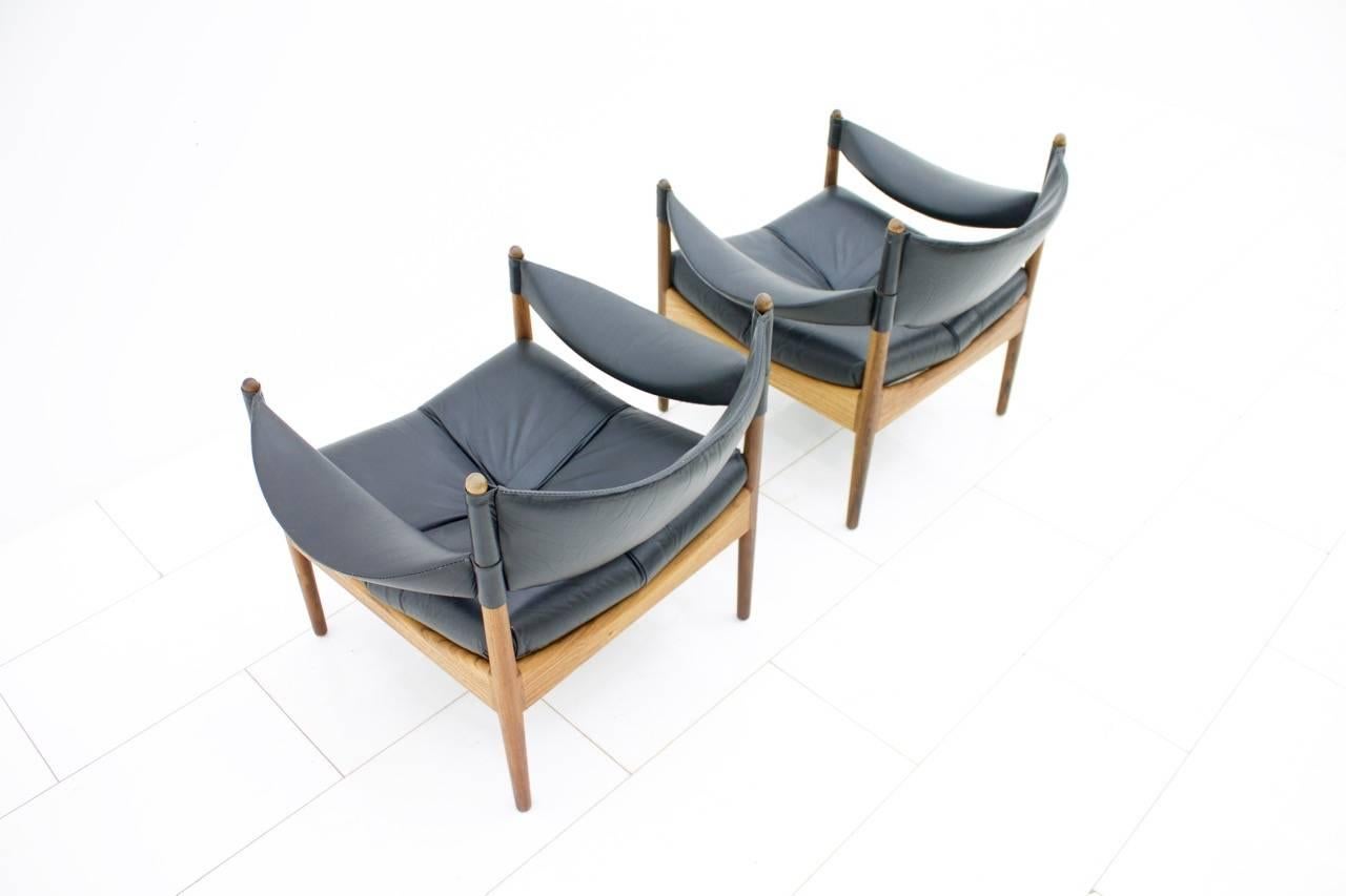 Pair of Lounge Chairs by Kristian Solmer Vedel, Denmark, 1963 2