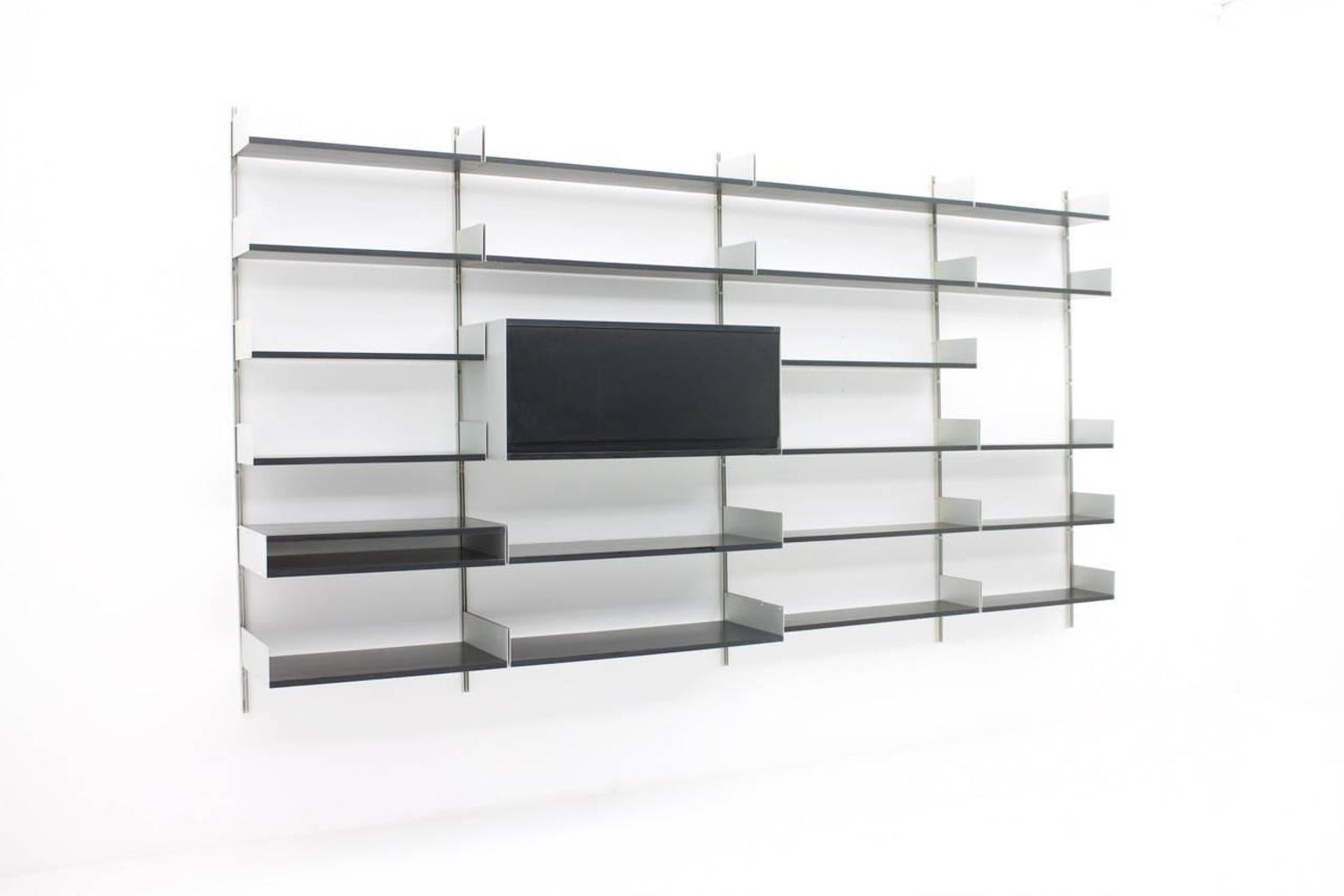 Black Shelf System 606 By Dieter Rams Vitsoe 1966 For Sale At
