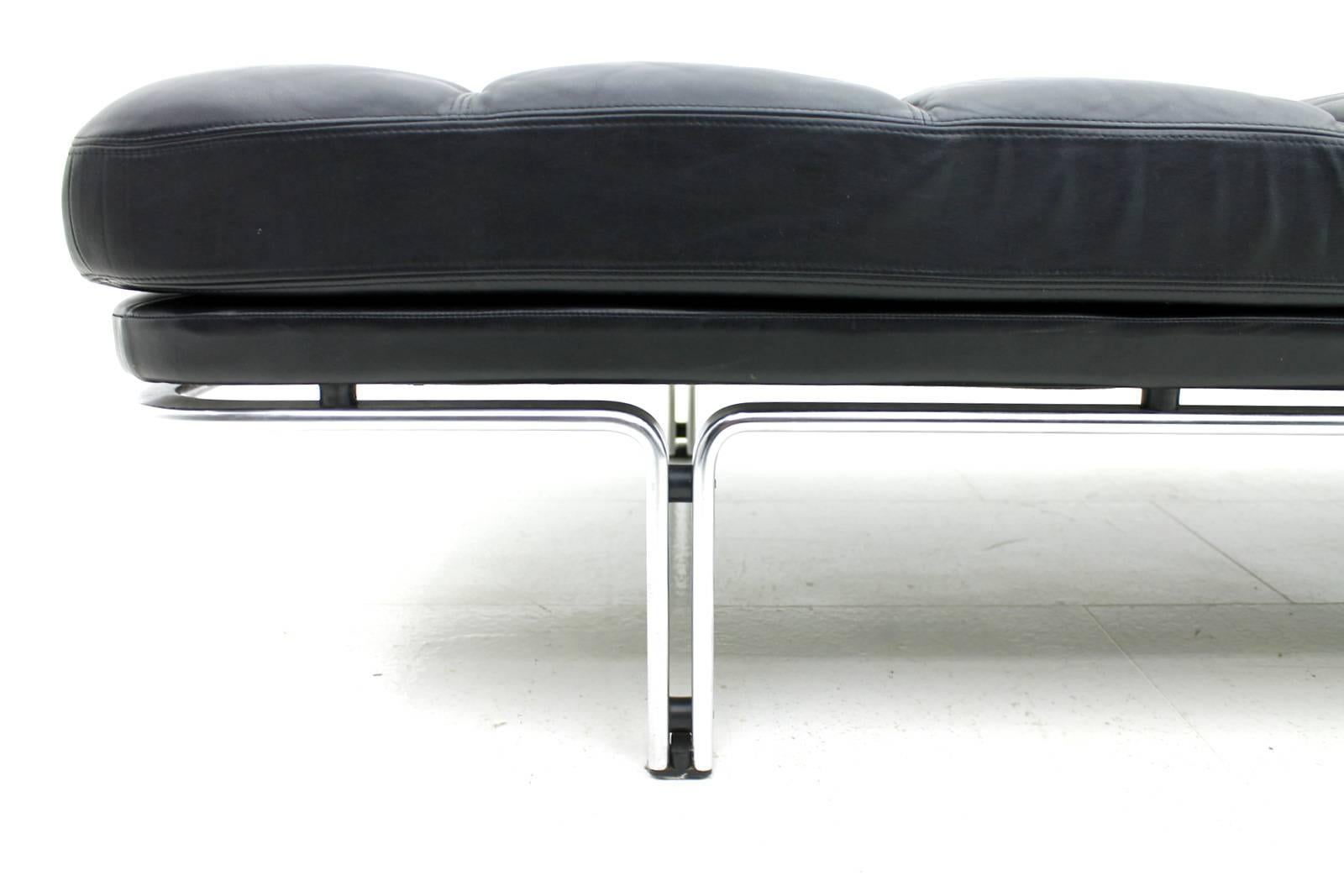 Leather and Steel Daybed by Horst Bruning, Kill International, 1968 In Good Condition In Frankfurt / Dreieich, DE