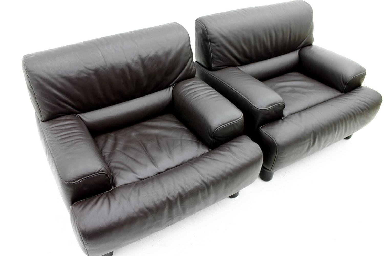 Leather Club Lounge Chairs by De Sede, Switzerland For Sale at 1stdibs