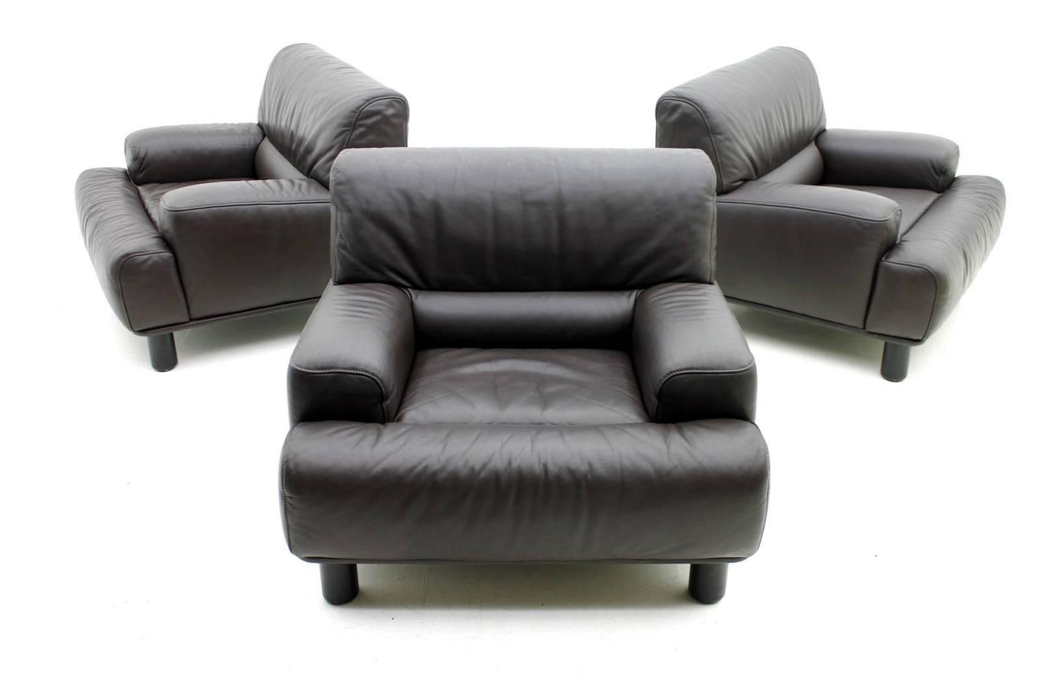 Leather Club Lounge Chairs by De Sede, Switzerland For Sale at 1stdibs