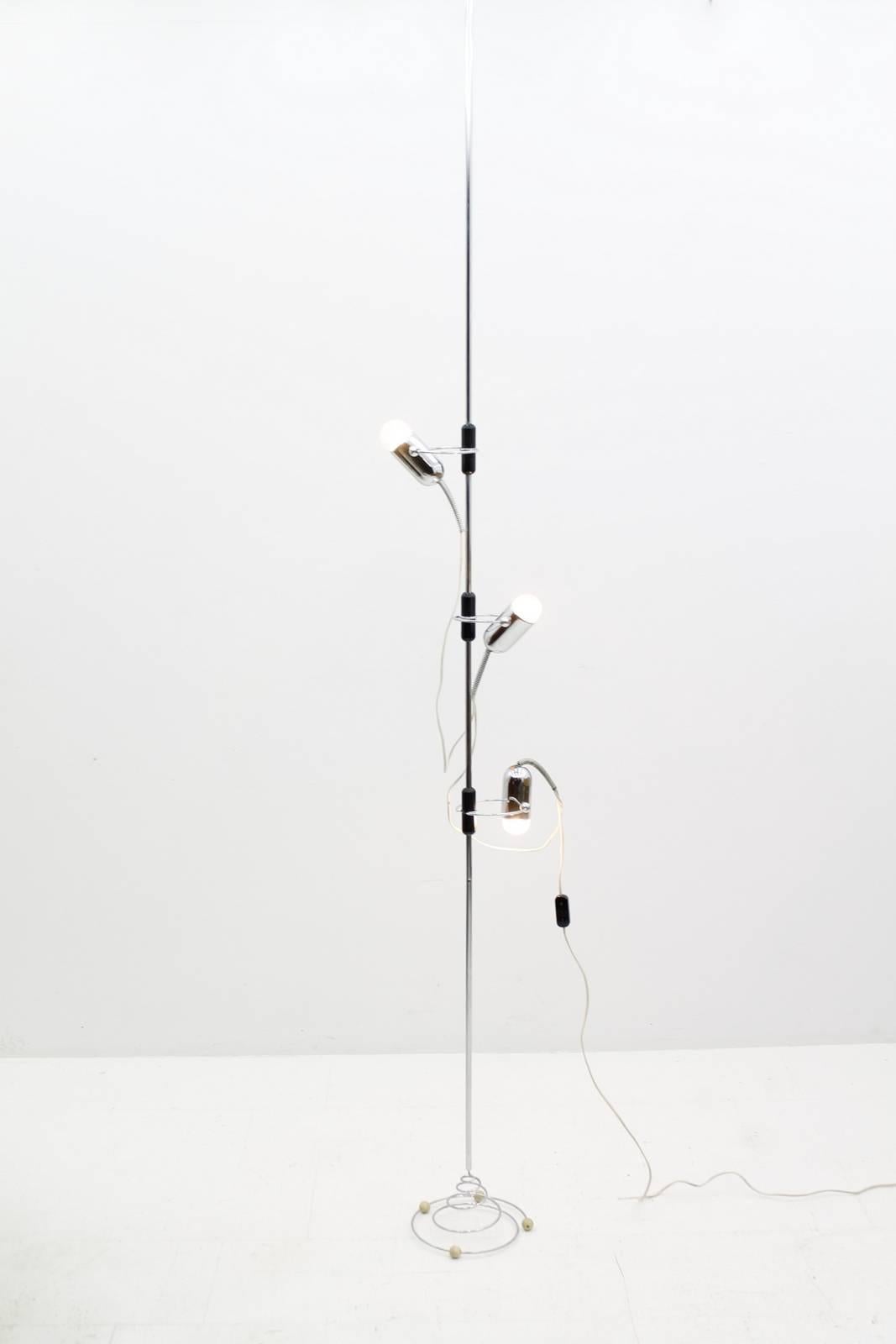 Italian Reggiani Ceiling to Floor Lamp by Francesco Fois, Italy, 1960s