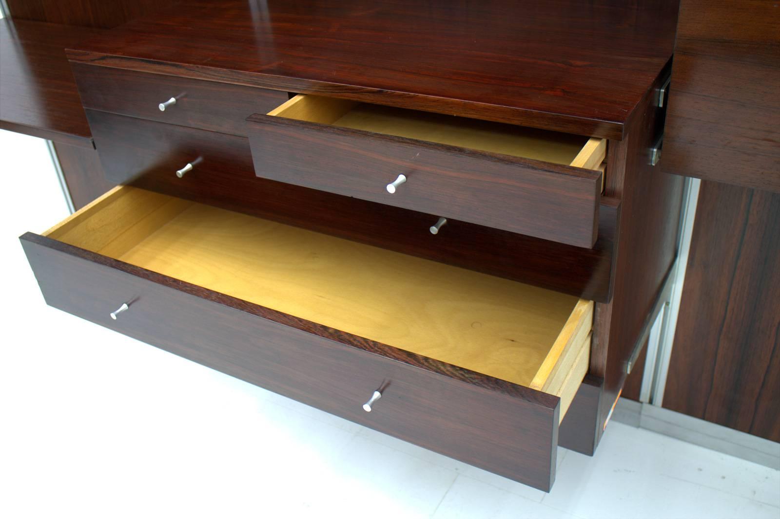 Rare George Nelson CPS Panel System Rosewood, Shelf, Herman Miller, 1967 1