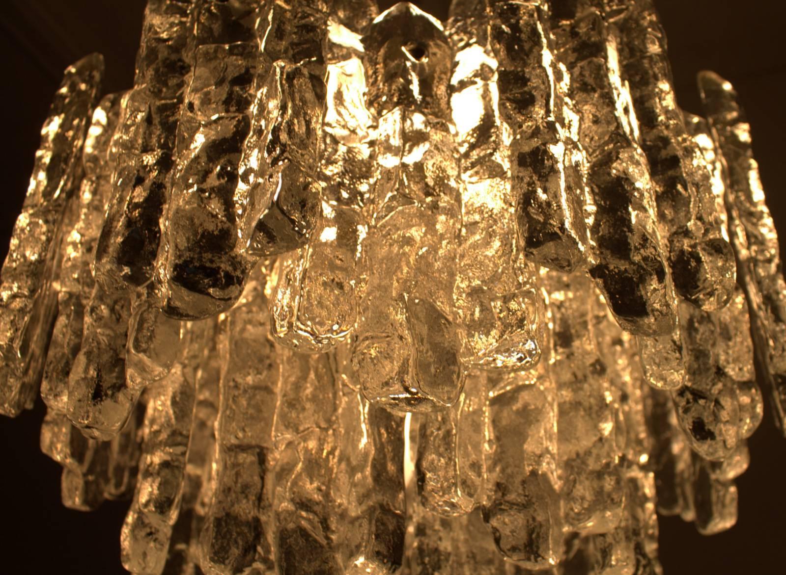 Mid-20th Century Kalmar Austria Glass Chandelier, 1960s
