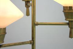 Italian Floor Lamp, Brass, Glass and Marble 1960s