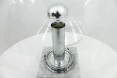 Glass and Carrara Marble Table Lamp by Erco, 1970s