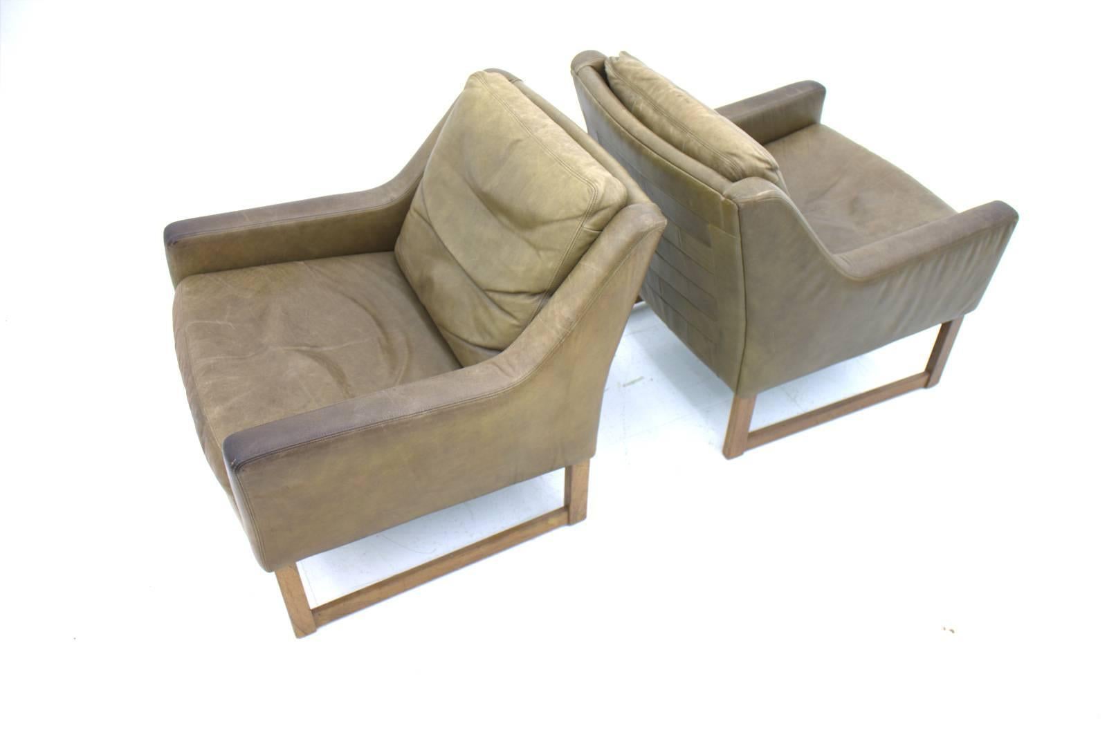 Mid-Century Modern Pair of Lounge Chairs by Rudolf Glatzel for Kill International, 1960s For Sale