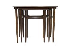 Wood Nesting Tables, Denmark 1960s