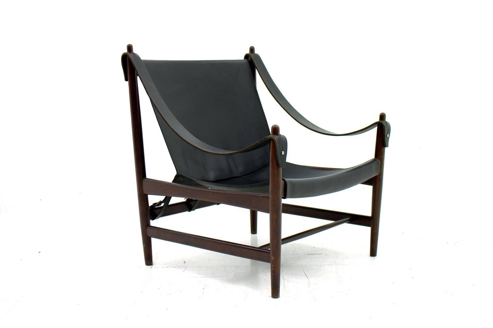 Scandinavian Lounge Chair, Mahogany & Leather, 1960s
Excellent Condition.

Worldwide shipping.