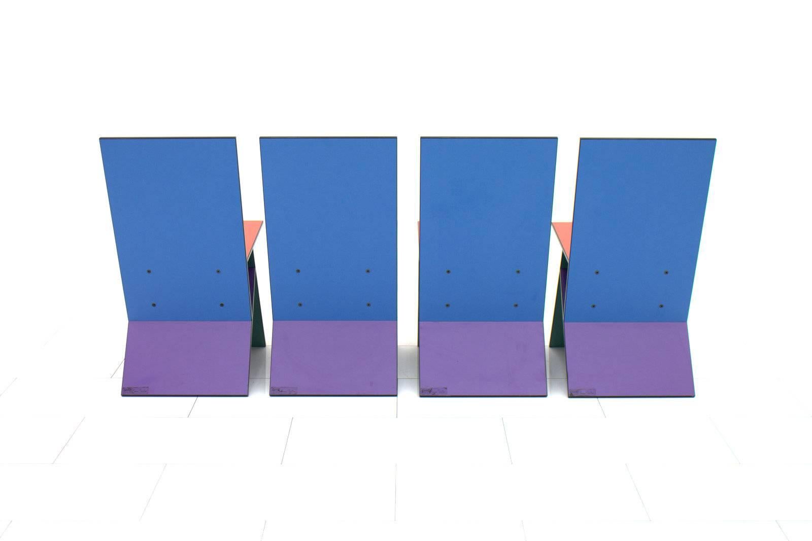 Danish Set of Four Verner Panton Vilbert Chairs, 1993