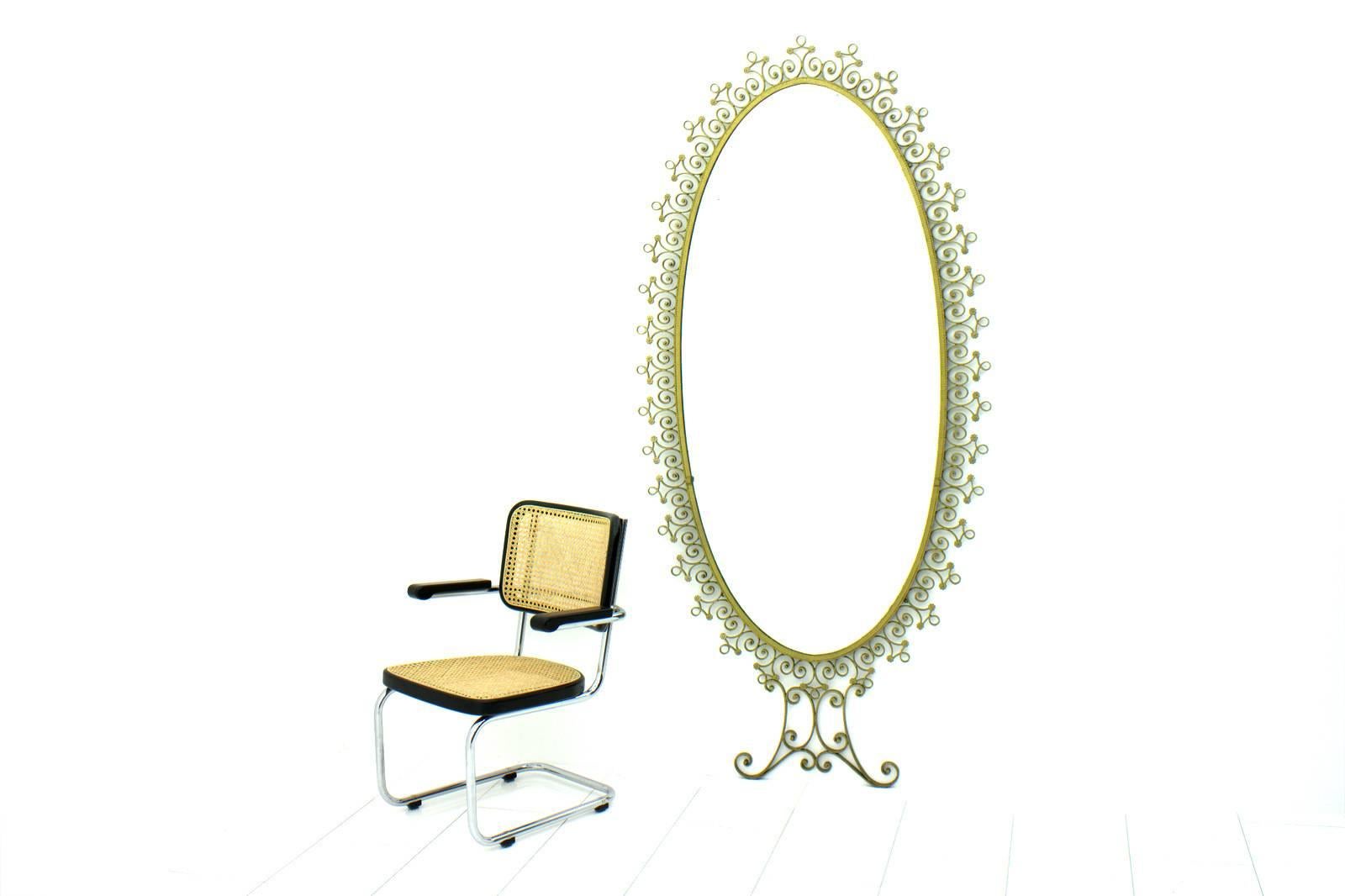 Large mirror attributed to Pierluigi Colli, Italy, 1950s. Good condition. Worldwide shipping.
