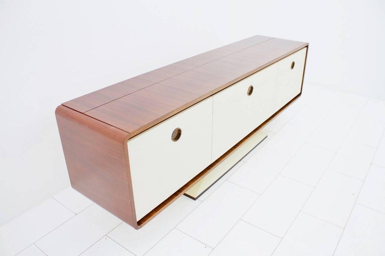 Sideboard with an Electric Mirrored Bar 1970s, James Bond 007 For Sale at 1stDibs