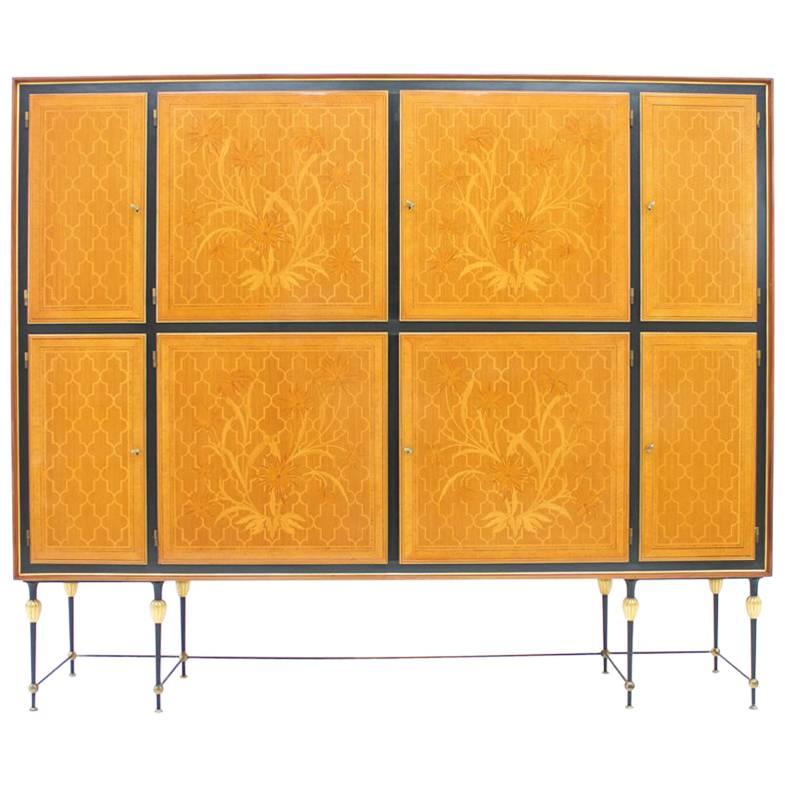 Nice Highboard, Cabinet by Hans Wauer, 1950s For Sale