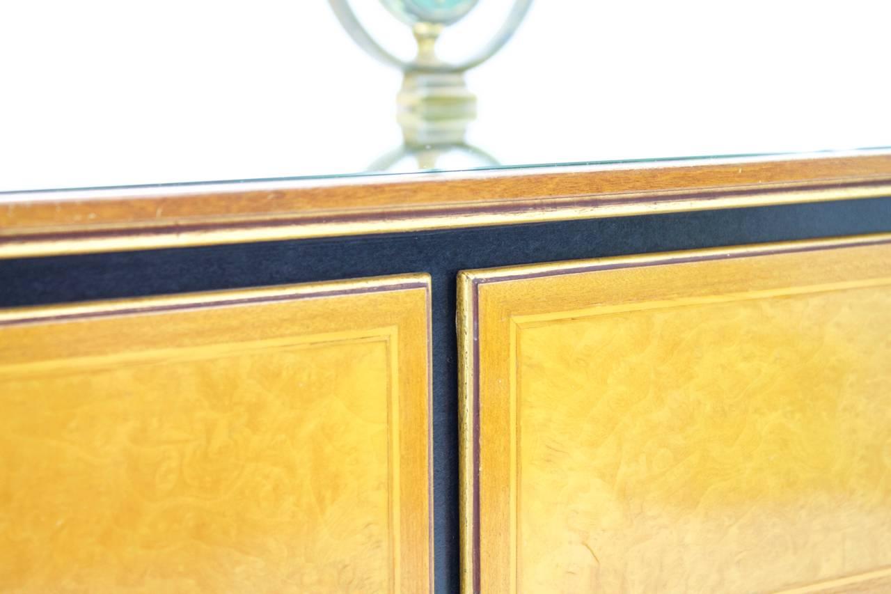 Beautiful Console Table, Sideboard with Brass and Mirror by Hans Wauer, Germany  For Sale 5