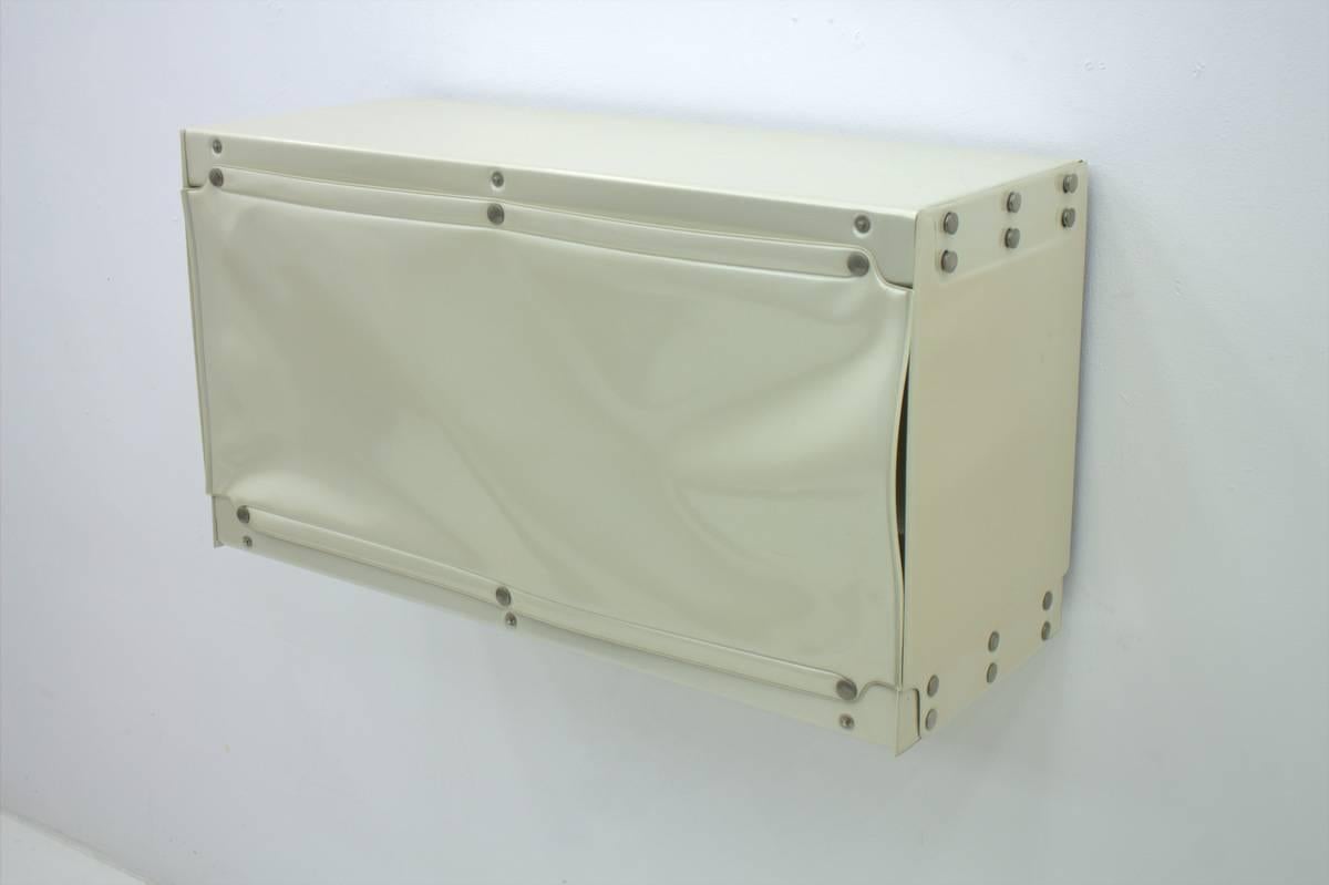 White plastic shelf from the 