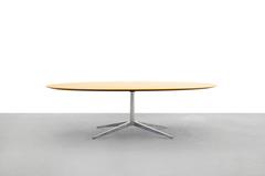 Oval Table by Florence Knoll International, 1961 Oak Model 2481