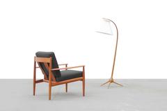 Danish Modern Bow Floor Lamp by Severin Hansen Jr. Haslev, 1956, Denmark