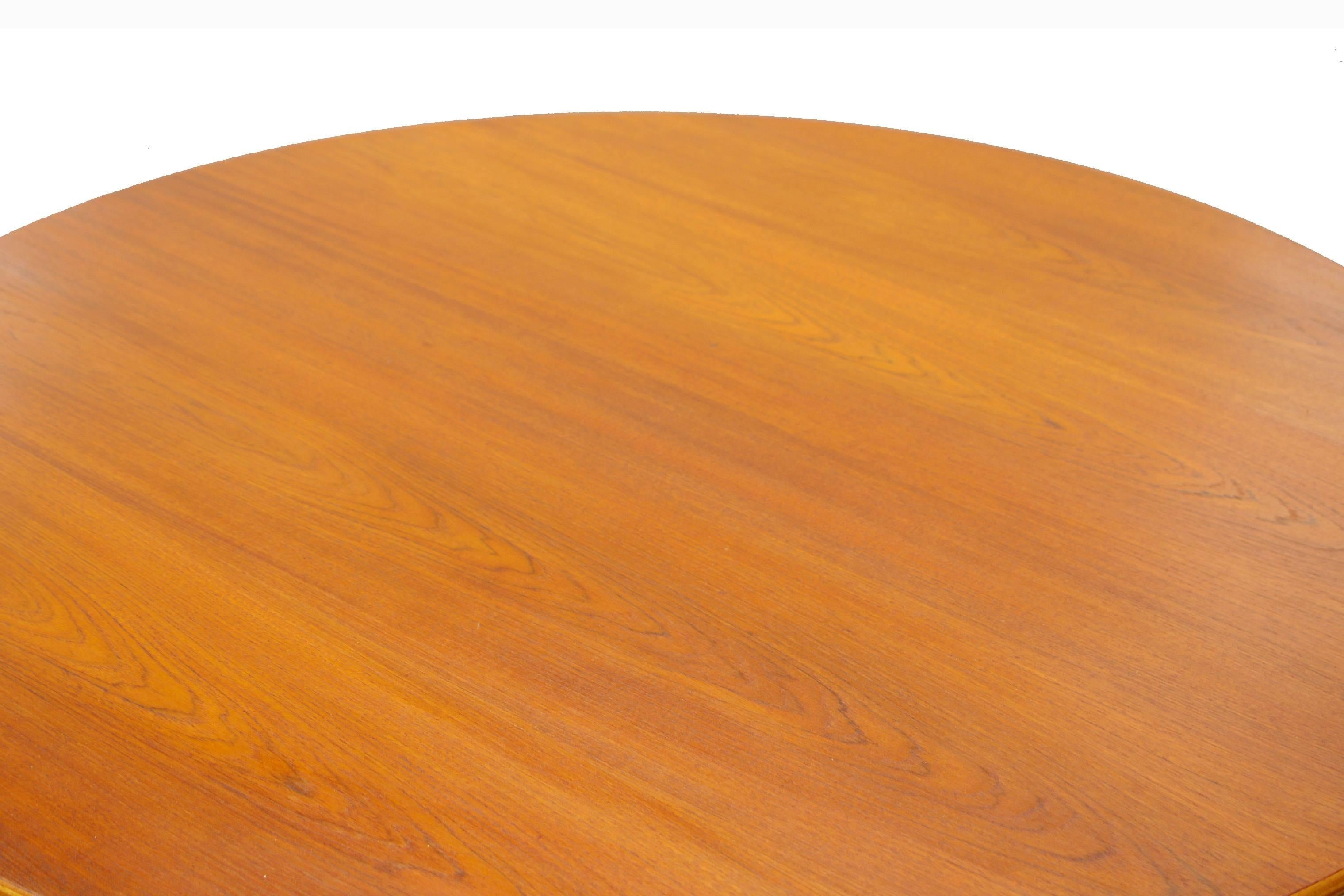 Oak Teak Dining Group by Hans Wegner for Fritz Hansen FH 4103 Heart, 1952