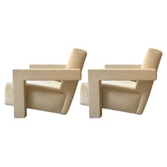 Par de sillones «Utrecht» de Gerrit Rietveld, fabricados por Cassina (Italia), década de los 80