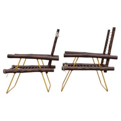 Pierre Jeanneret Early 1950s Bamboo and Rope Chairs, PJ-SI-04-A, Chandigarh