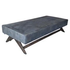 Lit de repos rare en teck de Pierre Jeanneret, provenant de Chandigarh, vers 1962