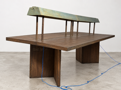 Authentic Pierre Jeanneret PJ-TAT-08-B Library Table With Reading Light, 1960s