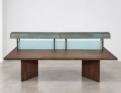 Authentic Pierre Jeanneret PJ-TAT-08-B Library Table With Reading Light, 1960s