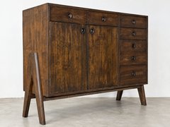 Original-Aktenschrank „PJ-R-01-C“ von Pierre Jeanneret, groß, Chandigarh, um 1960