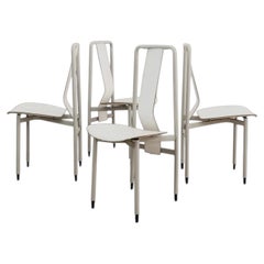 Achille Castiglioni Zanotta Set of 4 Chairs, Model Irma: 1980s Vintage Design