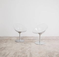 Pair of Ero/S Swivel Armchairs by Philippe Starck for Kartell, 1990s–2000s Design