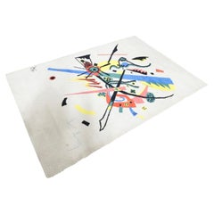 "Piccoli Mondi I" Art Rug, After Wassily Kandinsky, Ege Art Line, 1980s