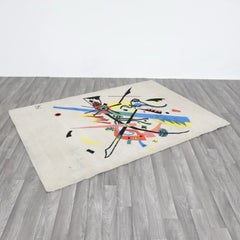 "Piccoli Mondi I" Art Rug, After Wassily Kandinsky, Ege Art Line, 1980s