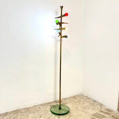 1950s Italian brass floor lamp, Arredoluce style – 6 adjustable lights