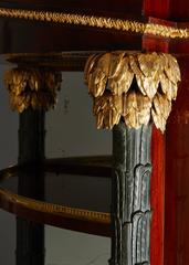 Important Early 19th Century German Neoclassical Corner Display Cabinet