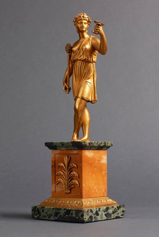 Important Russian Set of Early 19th Century Empire Bronze Goddesses