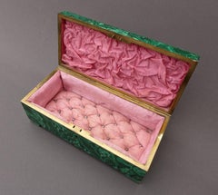 Deux boîtes russes de la fin du XIXe siècle en placage de malachite