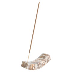 Smile Gemstone Incense Holder - Creamy Soapstone