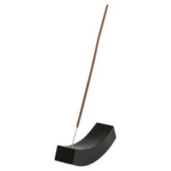Smile Gemstone Incense Holder - Black Onyx